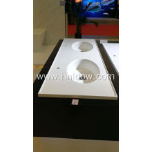 Doule bowl pure acrylic embedded washbasin